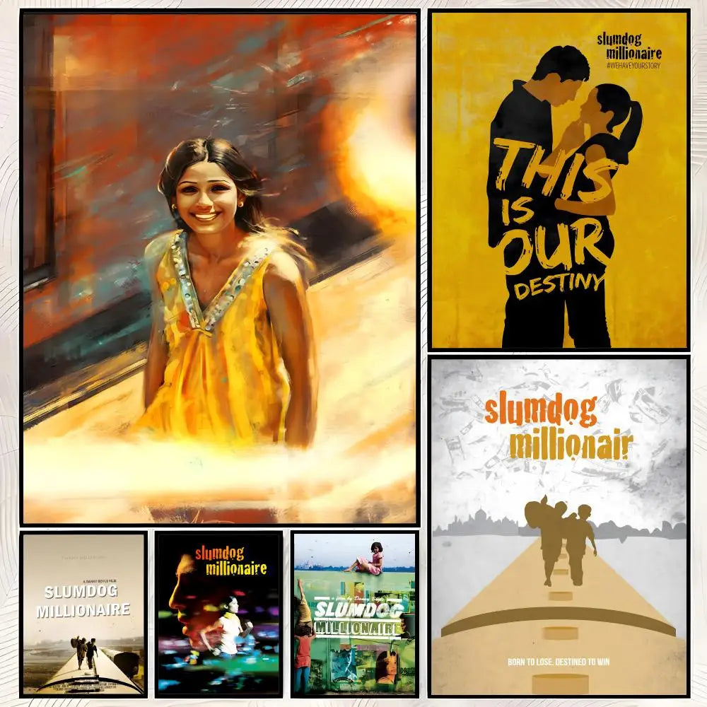 Slumdog Millionaire HD PVC Wall Poster – Self-Stick Home Decor