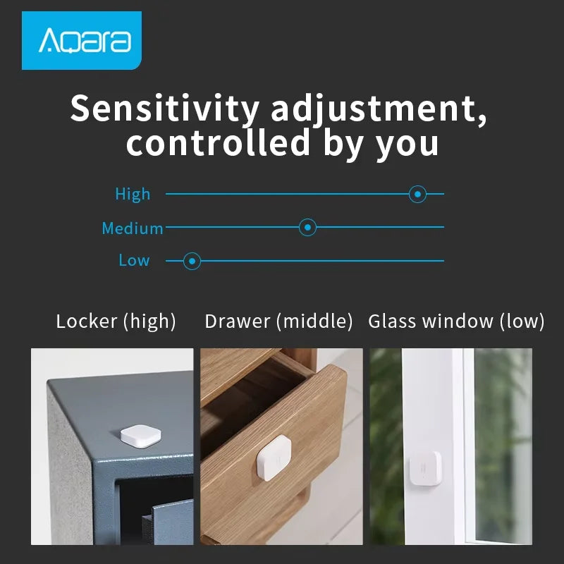 Aqara Smart Vibration Sensor Zigbee Motion Shock Detection Alarm