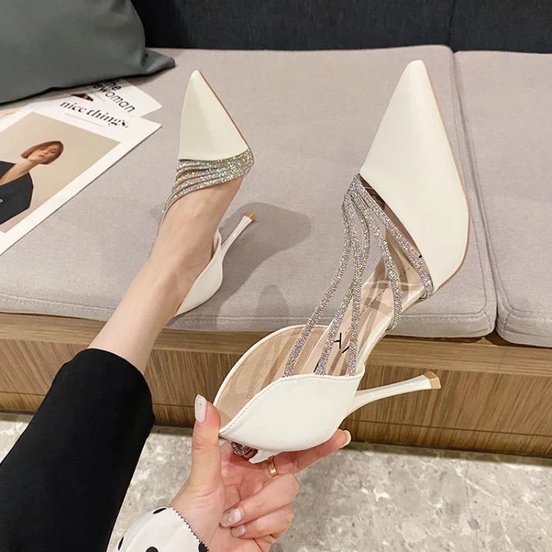 Women's Pointed Toe High Heel Pumps – Elegant Evening Shoes