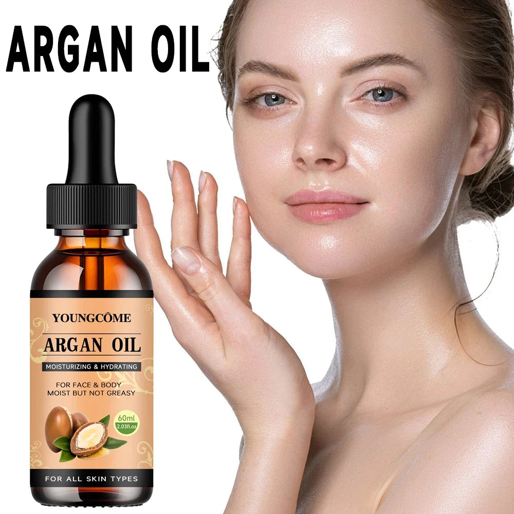 Moroccan Argan Oil Hair Serum – Frizz, Shine & Split Ends