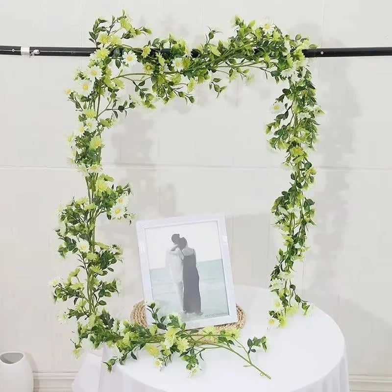 210cm Artificial Sunflower Daisy Vine – Silk Flower Rattan Decor
