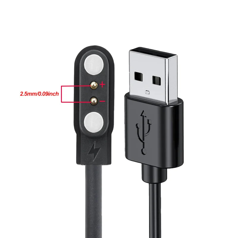 Magnetic USB Charging Cable for Mibro GS, A2, T2, C3 Smartwatch