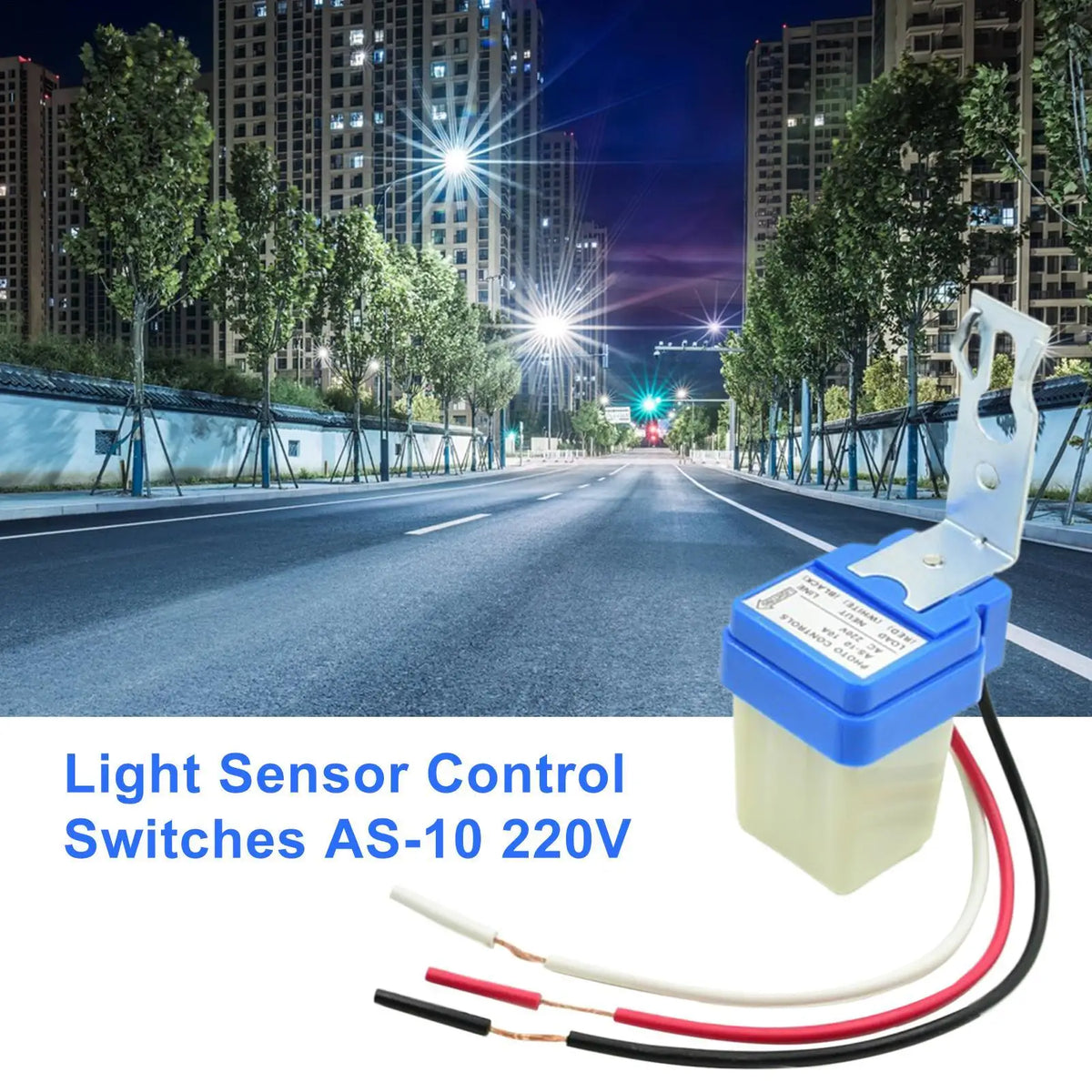 Photocell Street Light Auto Switch Sensor 12V–220V 10A IP44
