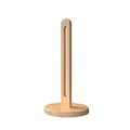 Wooden Vertical Tissue Stand Non Slip Base Countertop Roll Paper Rack