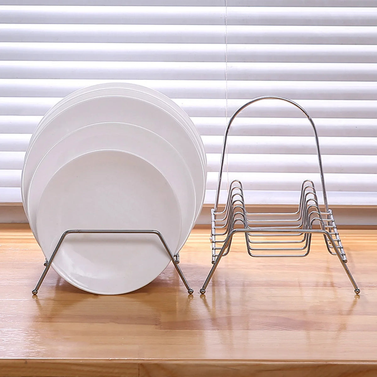 Kitchen Dish Drying Rack | Countertop Plate Storage Organizer