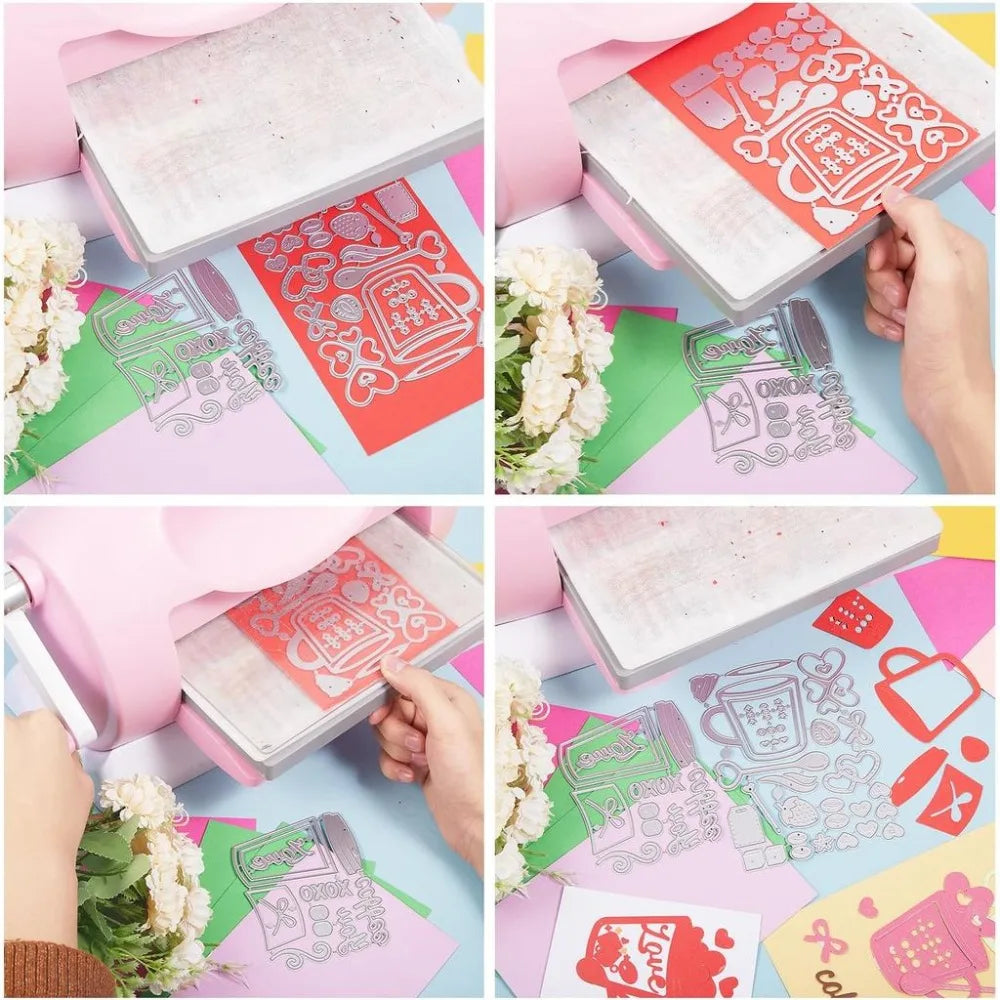 Coffee Cup Valentine's Day Cutting Dies – DIY Cards & Scrapbook