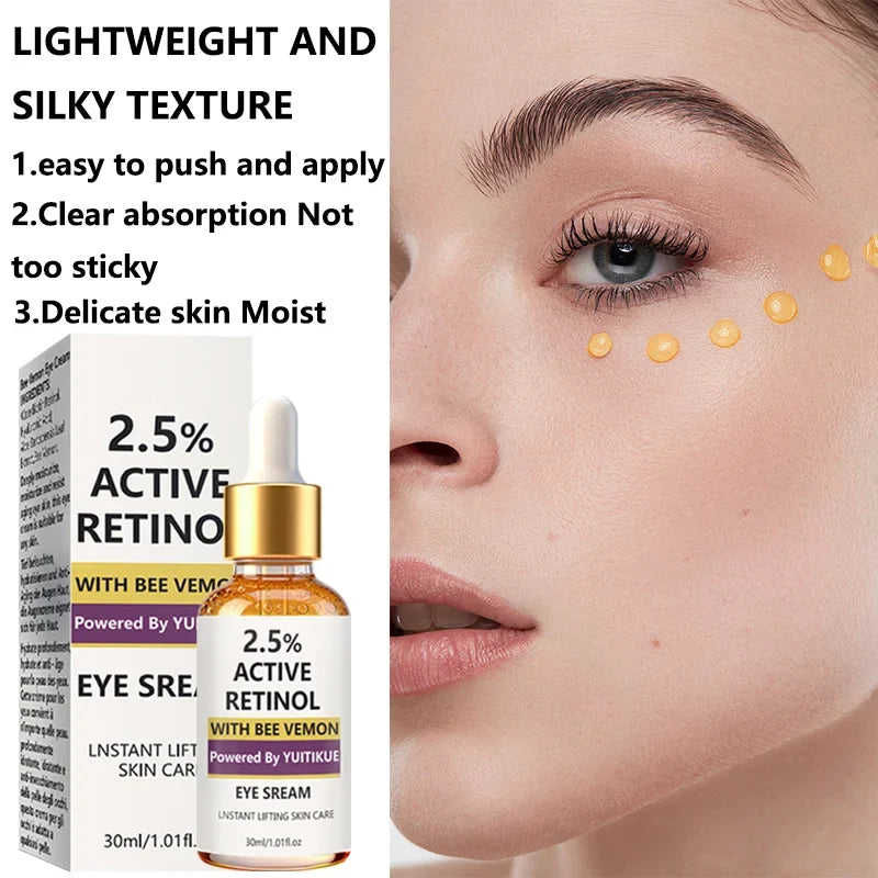 YUITIKUE Retinol & Bee Venom Eye Serum – Firming Anti-Aging