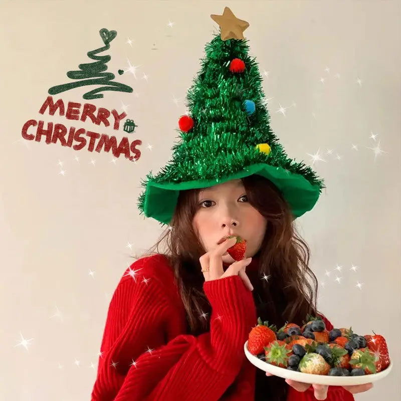 Magic Christmas Tree Hat Decoration Headwear