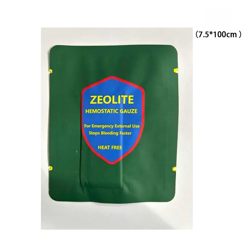 Hemostatic Kaolin Gauze Combat Emergency Tactical Military First Aid