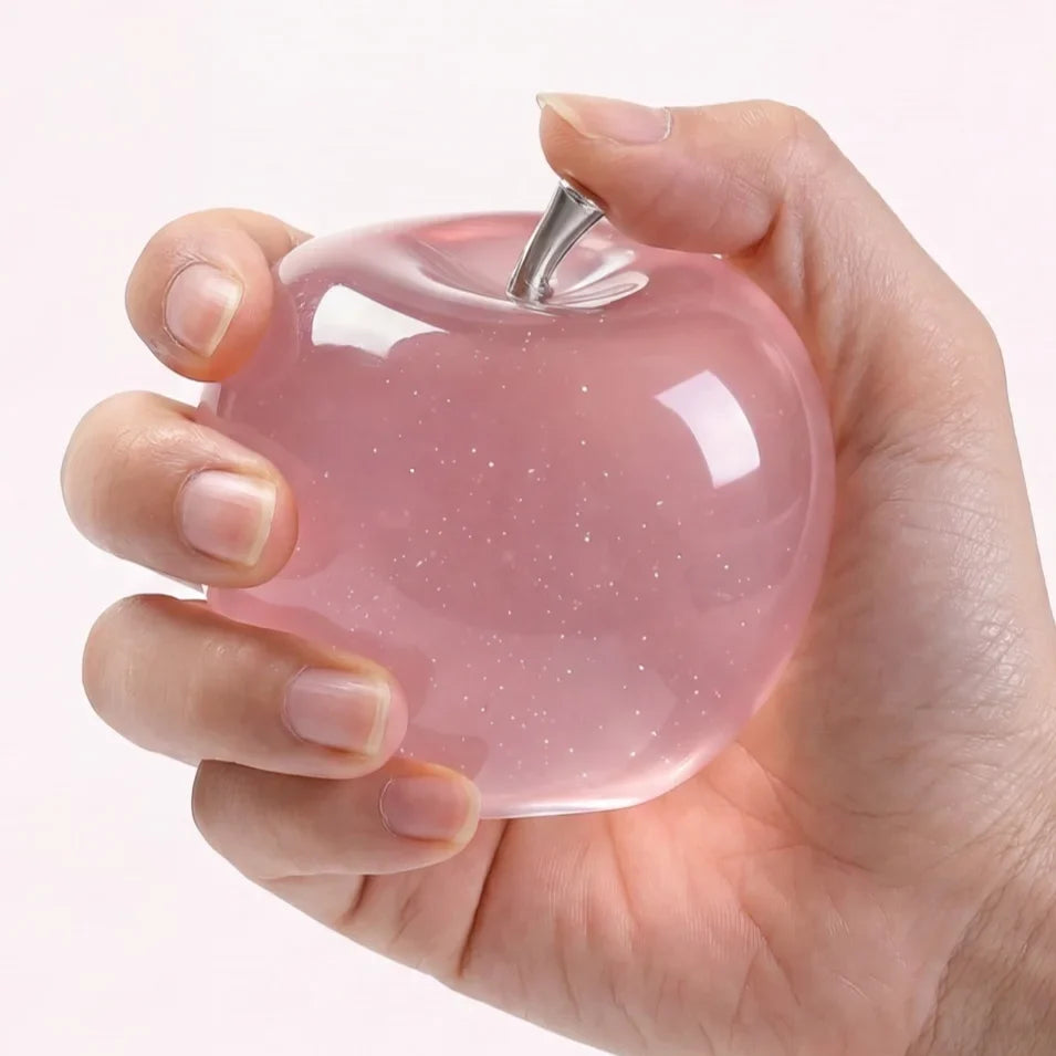 Squishy Pink Apple Fidget Sensory Squeeze Toy – Kids & Adults