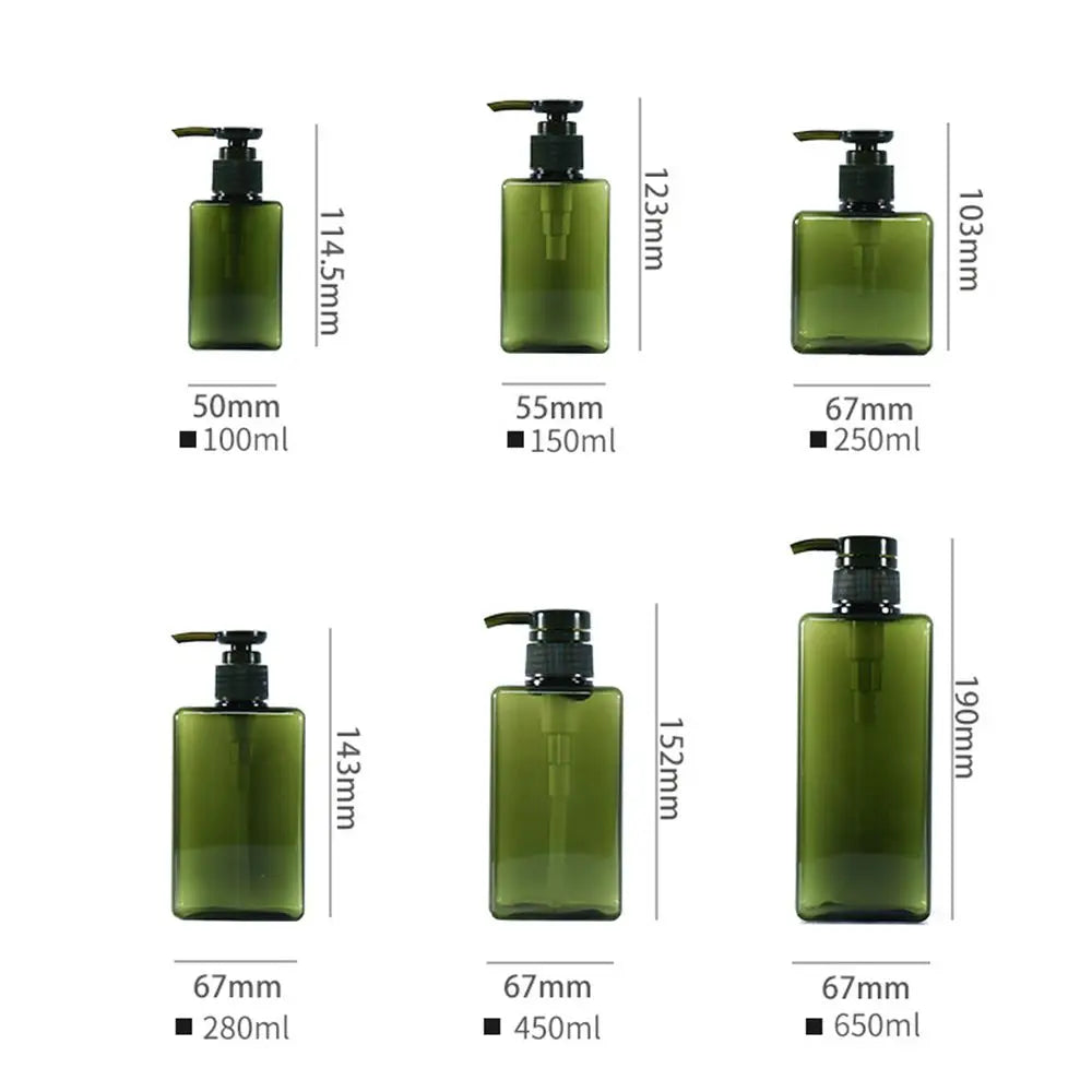 Square Clear Bottle Liquid Soap Whipped Mousse Points Bottling