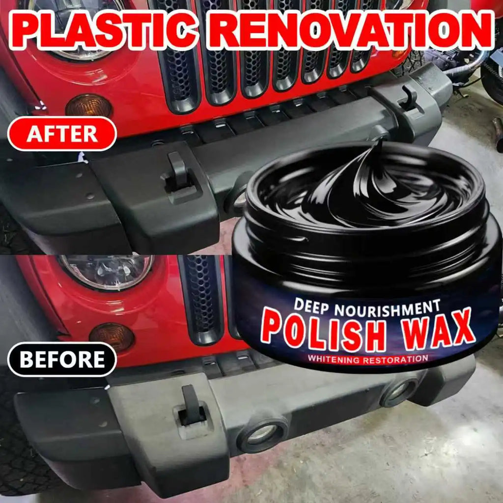 Car Plastic Restorer & Leather Renewal Wax – Back to Black