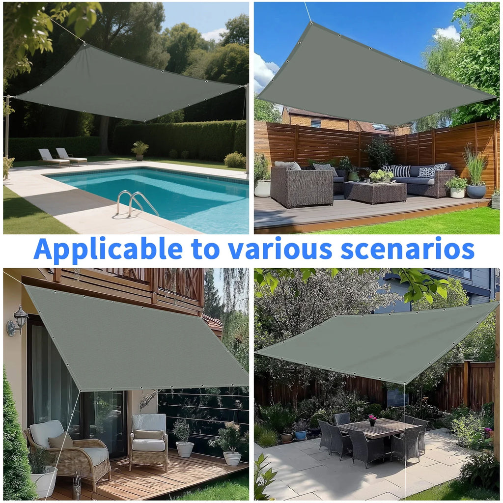 Waterproof Sun Shade Cloth with Grommets | Pergola Canopy Tarp