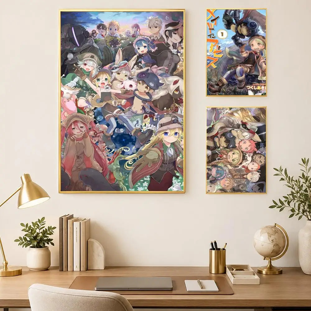 Made in Abyss Anime Poster – Self-Stick HD Waterproof Wall Art