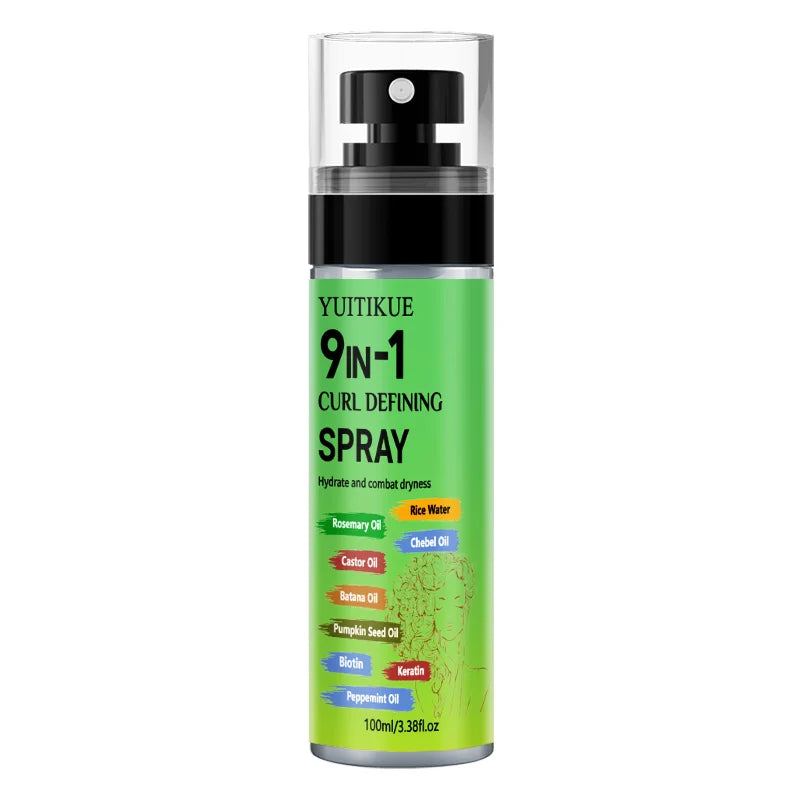 YUITIKUE Anti-Frizz Curl Enhancer Spray | Keratin & Biotin