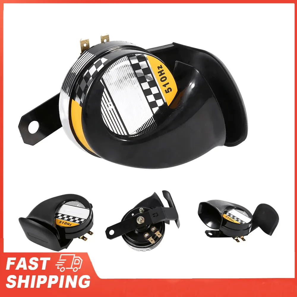 Snail Air Horn Motorcycle Speaker Mini Loud Electronic Voice 12V 510HZ