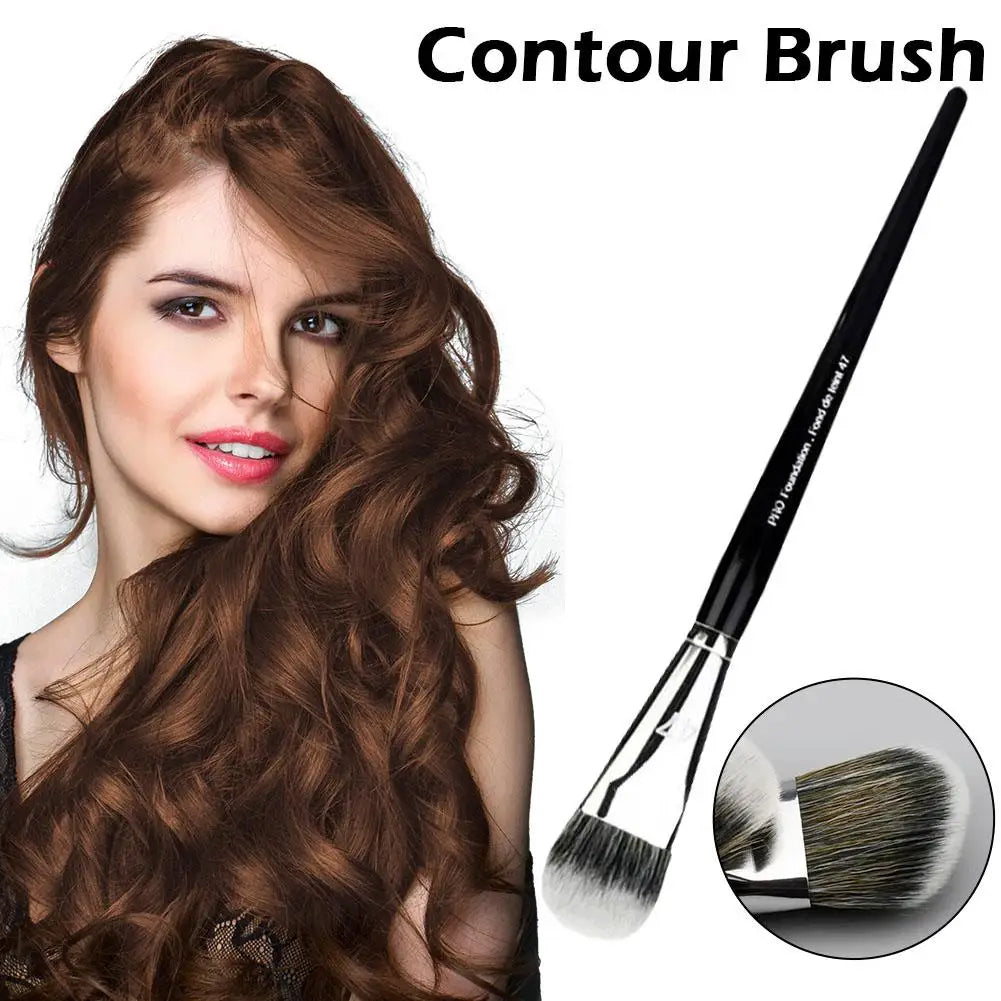 Professional Foundation Brush – Soft Synthetic Broom Head Makeup