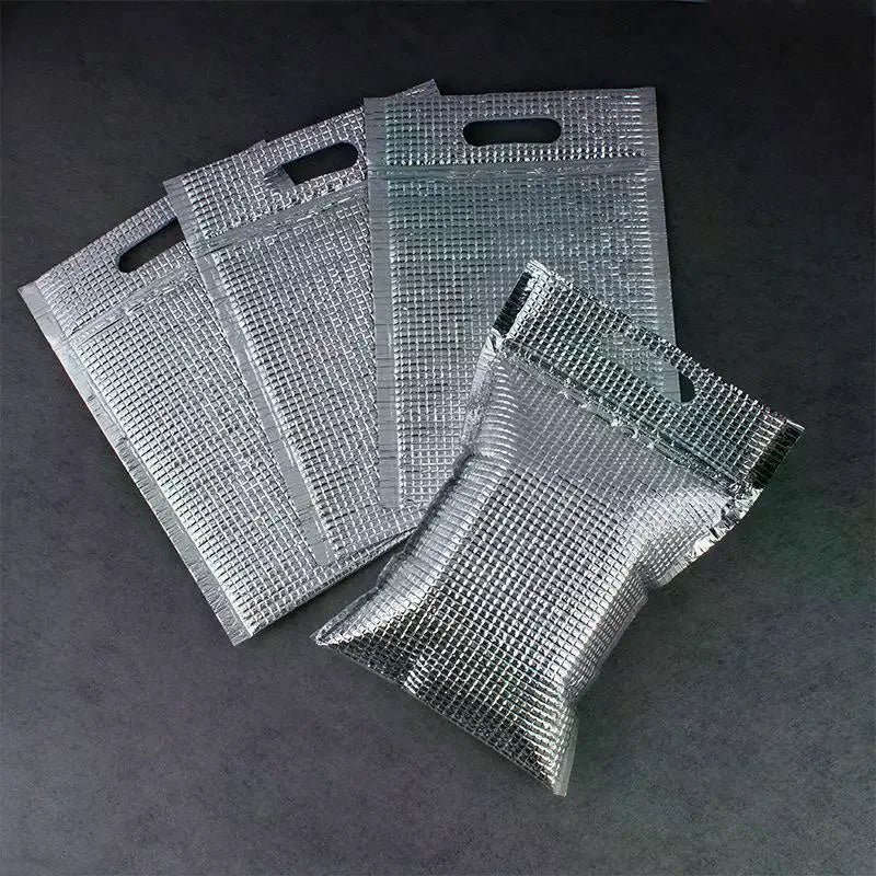 5-Pack Insulated Thermal Bags with Zipper & Carry Handle