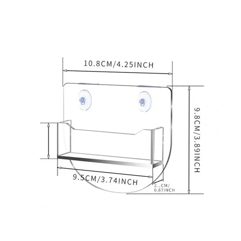 Acrylic Business Card Holder – Suction Cup Window Display Stand
