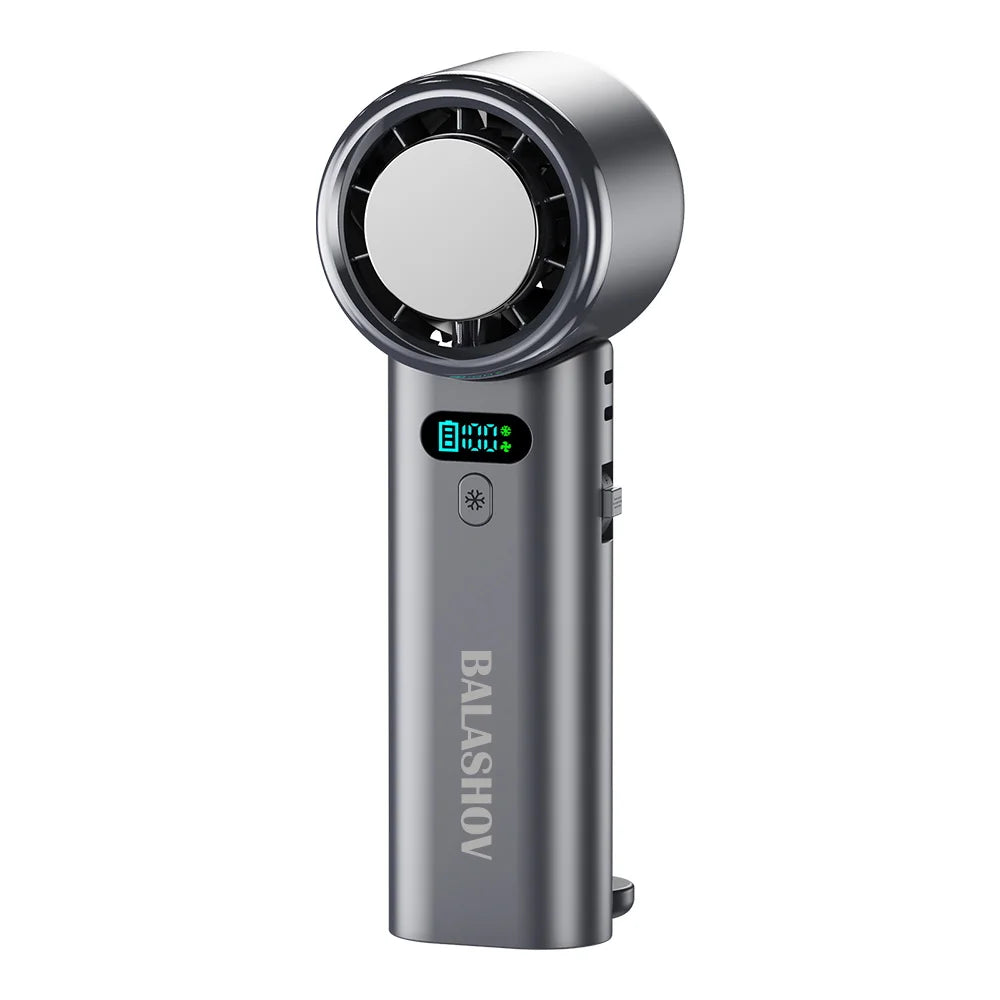 BALASHOV Turbo Handheld Fan – 100 Speeds & 5200mAh Battery