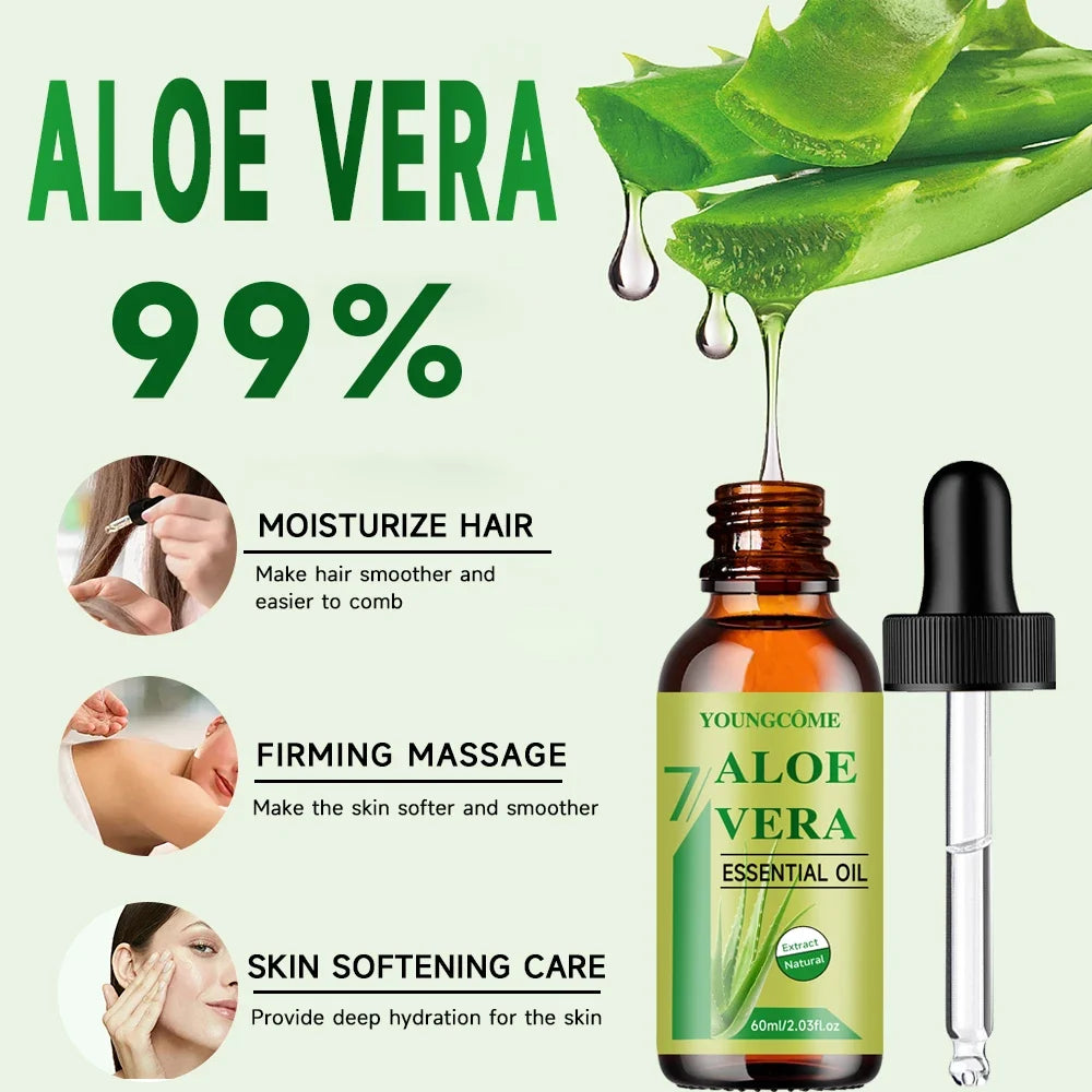Organic Aloe Vera Oil – Hydrating Skin & Hair Nourishing Oil
