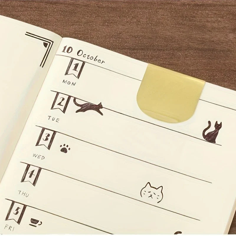 3-in-1 Cat Lover Metal Ruler – Bookmark & Template, 20+ Designs