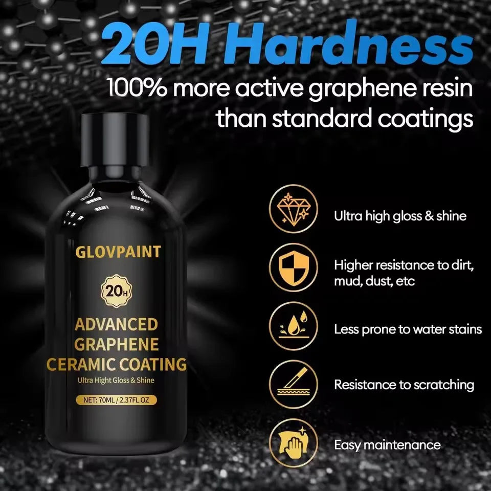 Cars Ceramic Coating 20H Graphene Auto Detailing Gloss Anti Scratch