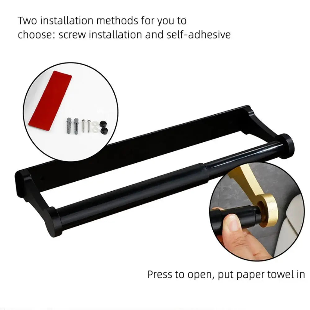 Heavy Duty Space Aluminum Paper Towel Holder | Wall & Cabinet