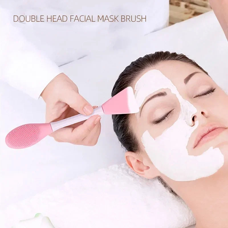 Silicone Double-Ended Face Mask Applicator Brush