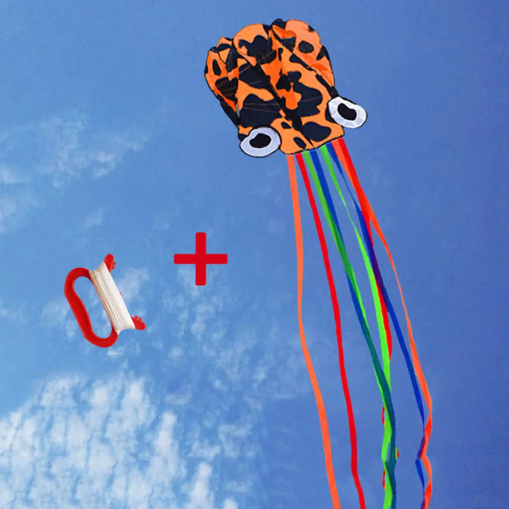 Large Octopus Kite – Easy Flyer with Handle & Line