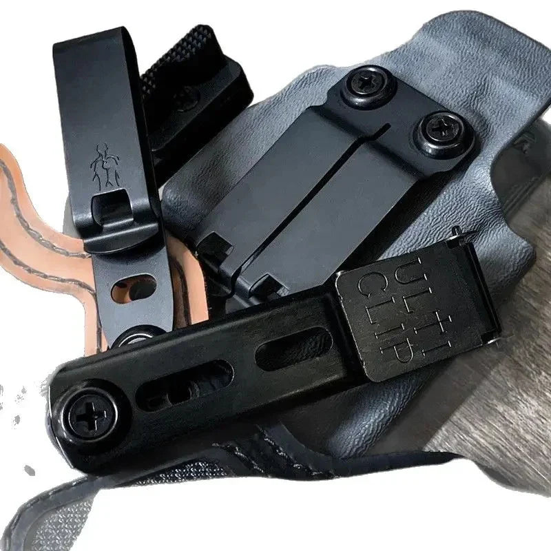 Stainless Steel Belt Clip for Knife Sheath & Holster | Style K