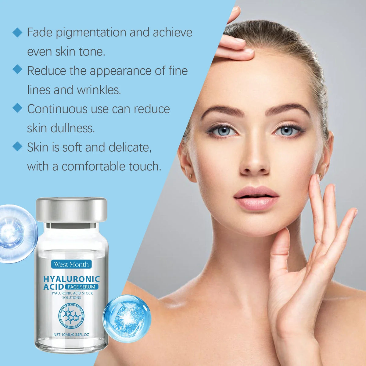 Hyaluronic Acid Face Serum – Hydrating & Pore Minimizing