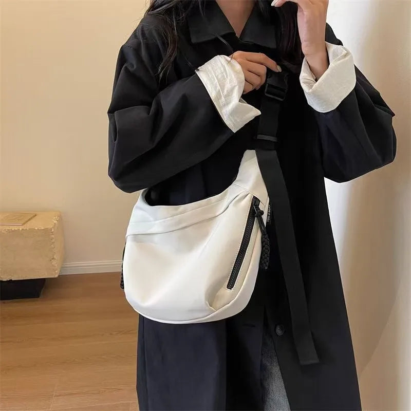 Women's Nylon Crossbody Hobo Bag – Large Capacity Shoulder Purse