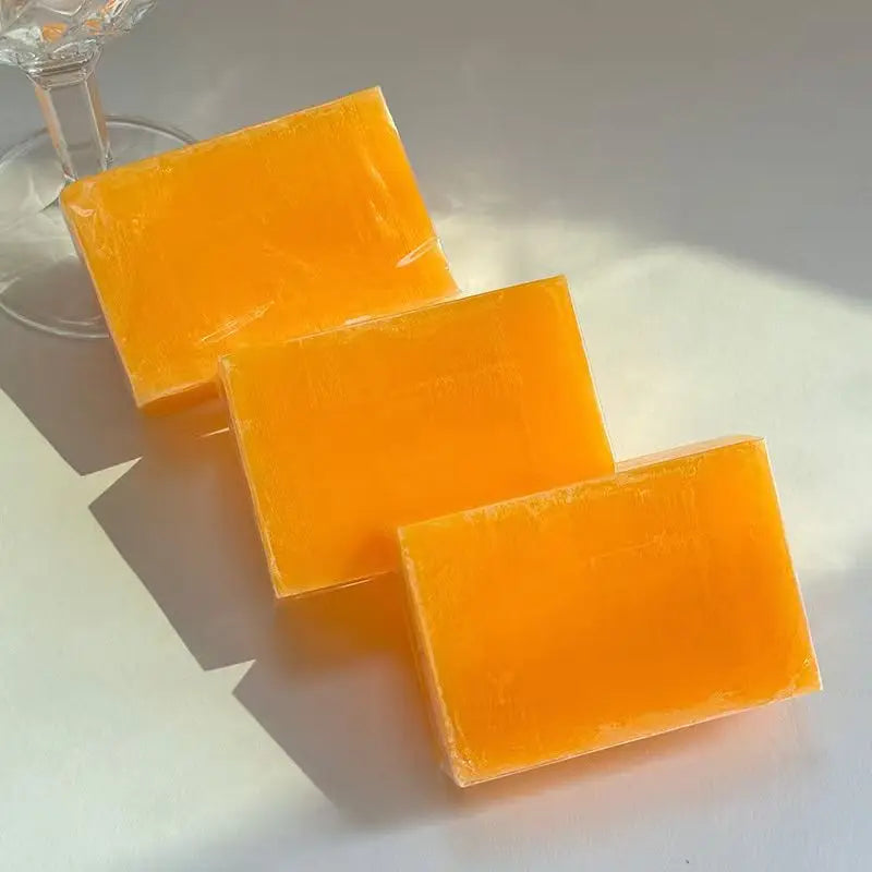 Ginger Papaya Lemon Natural Soap Set – 3 Bars, All Skin Types