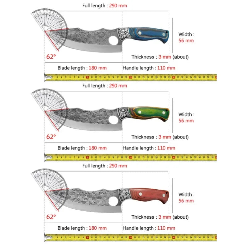 InLeung Forged Kitchen Knife – Cleaver, Boning & Filleting