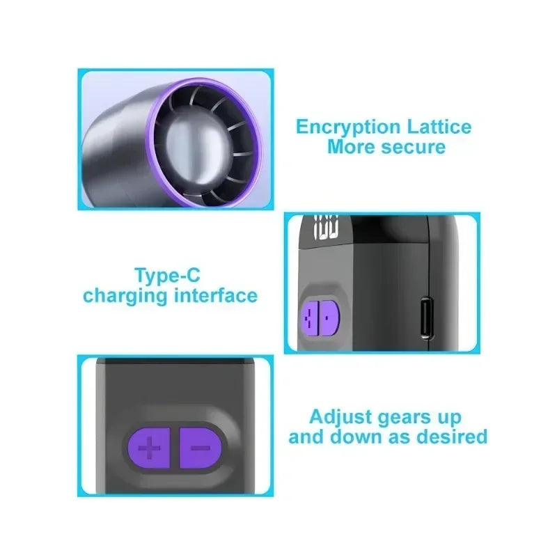 URGGU USB Rechargeable Eyelash Fan Dryer for Lash Extensions