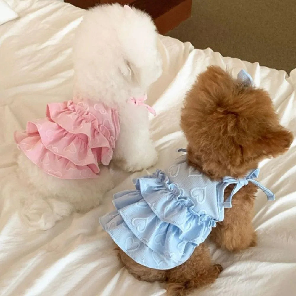 Cute Dog Cake Skirt Vest | Breathable Pet Summer Dress