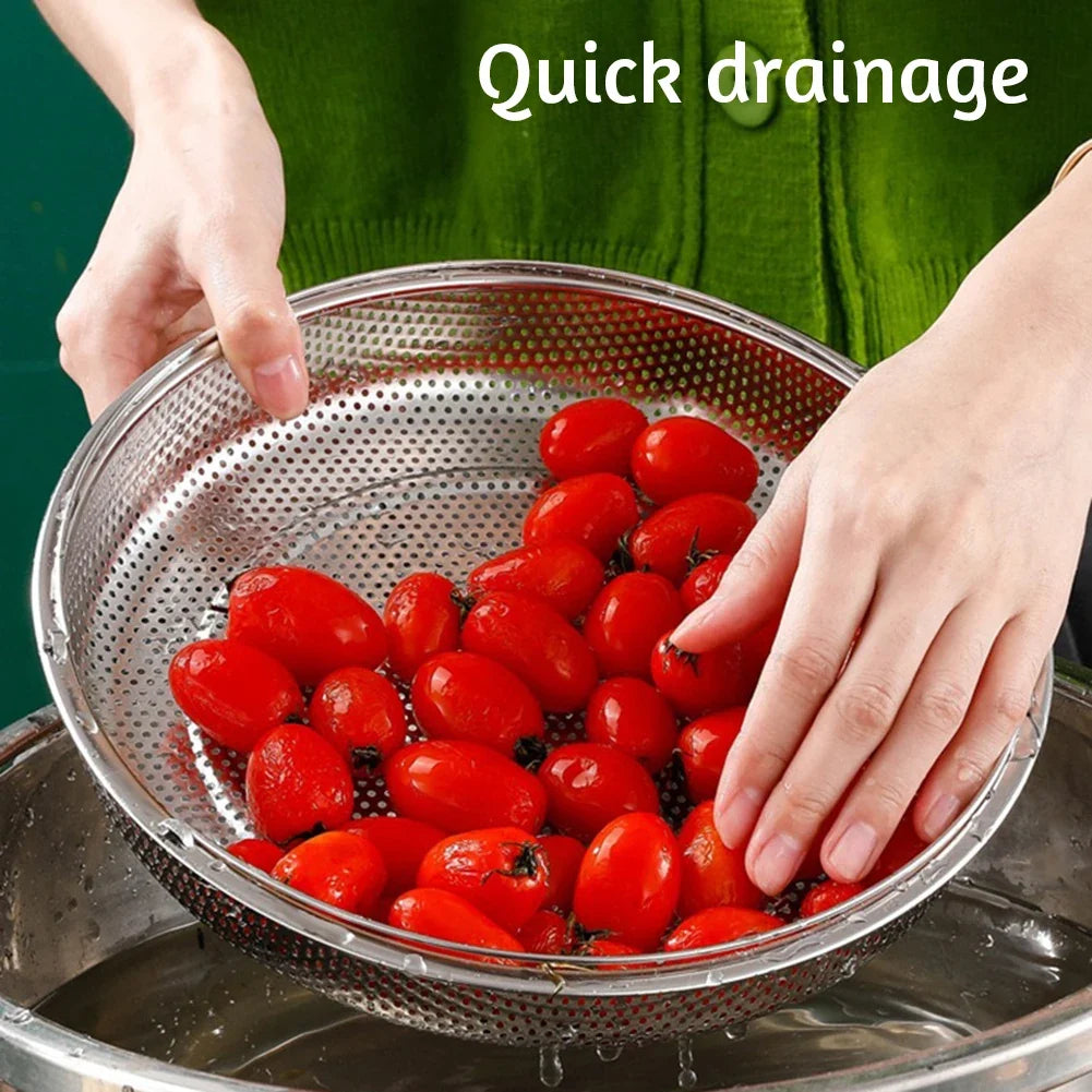 Stainless Steel Steaming Rack & Drain Basket | Multi-Use