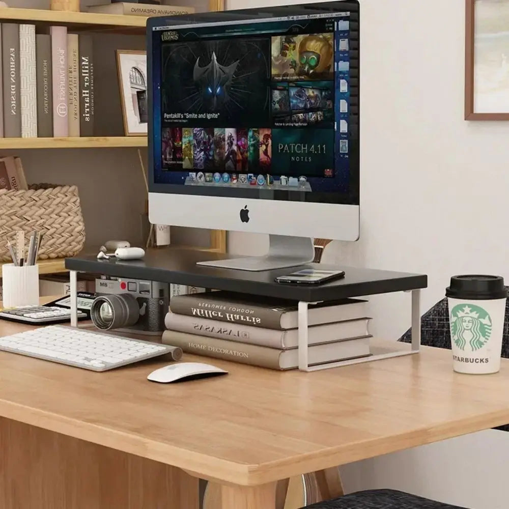 Monitor Stand Riser with Storage Rack | Home Office Organizer