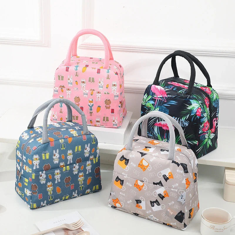 Portable Lunch Bags Thermal Insulation Box Storage Bag Children's