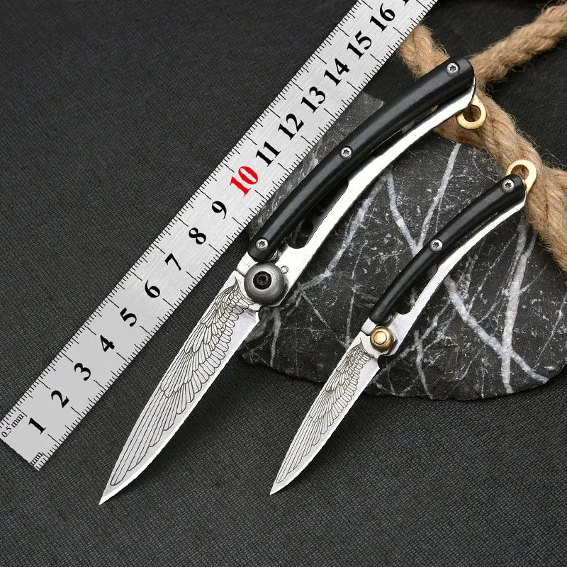 Mini Folding Pocket Knife – Stainless Steel Keychain EDC Knife