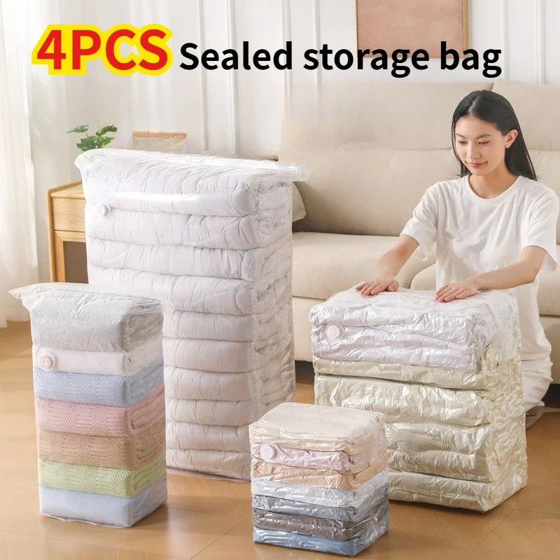 Reusable Compression Empty Bag Sealer Clothes Travel Packing