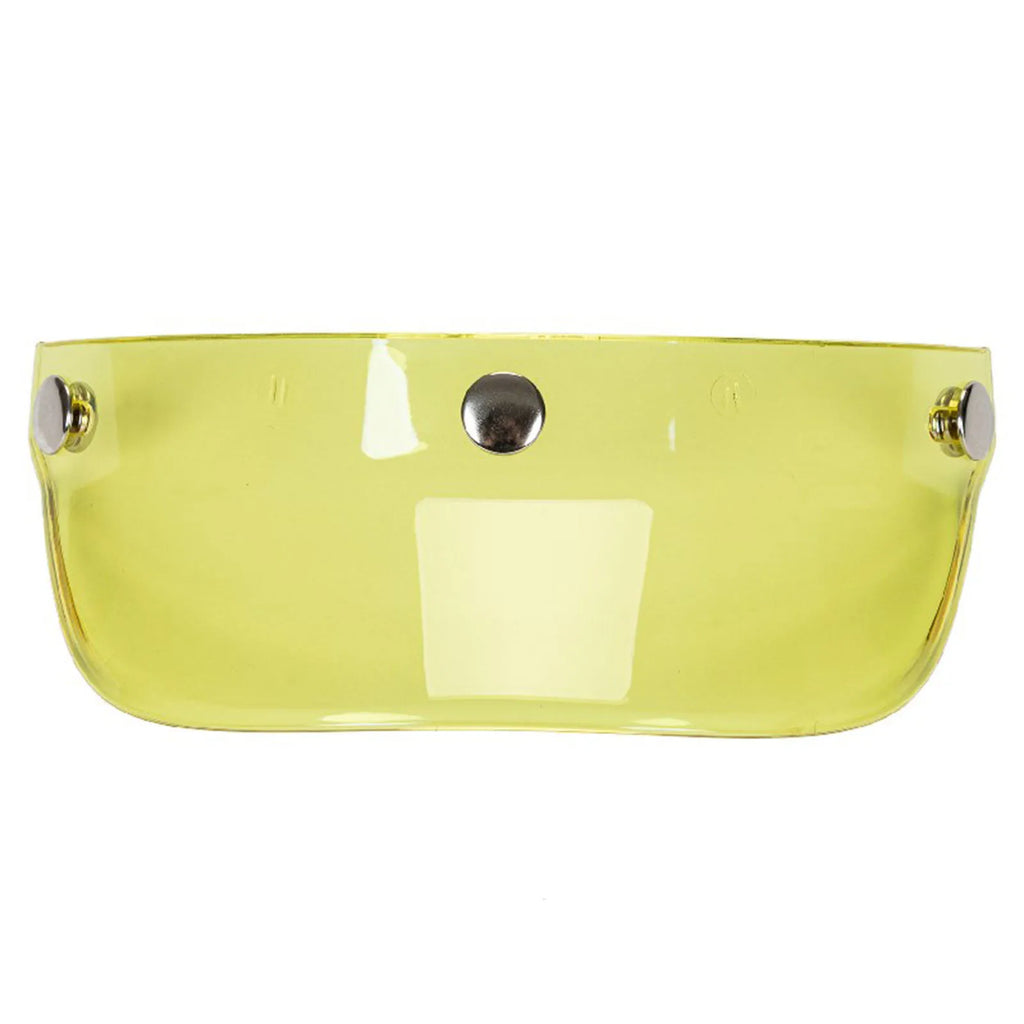 Universal 3-Snap Flip-Up Visor Wind Shield | Open Face Helmet