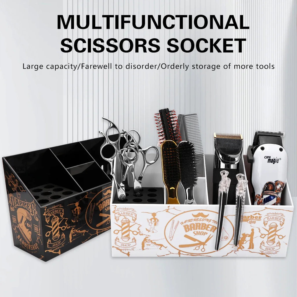 Large Capacity Salon Tool Organizer – Scissors, Combs & Clips