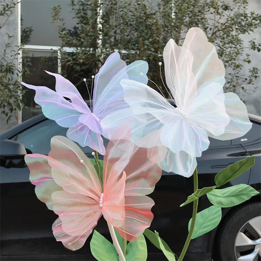 Big Simulation Butterfly 3D Outdoor Shopping Mall Wedding Festival