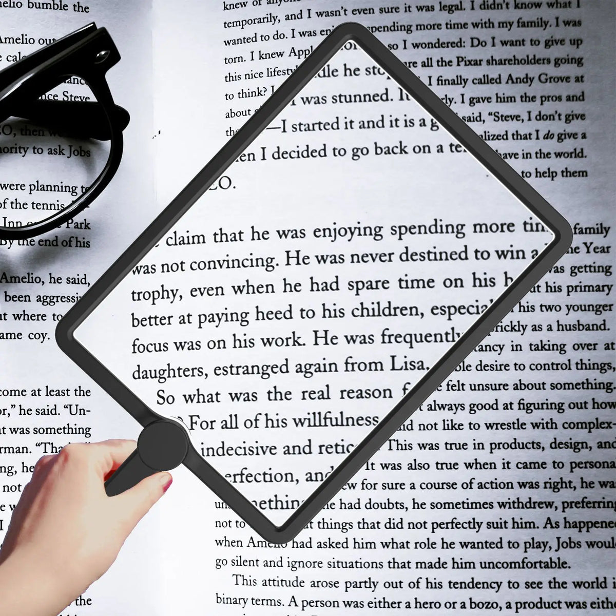 3-in-1 LED Magnifying Glass – Handheld, Desktop & Neck Hanging