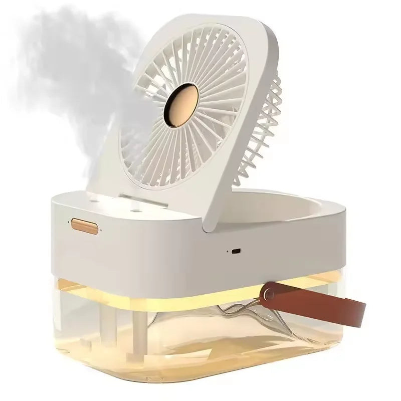 Mini 2-in-1 USB Desktop Fan & Humidifier | 3 Speeds, 2500ml