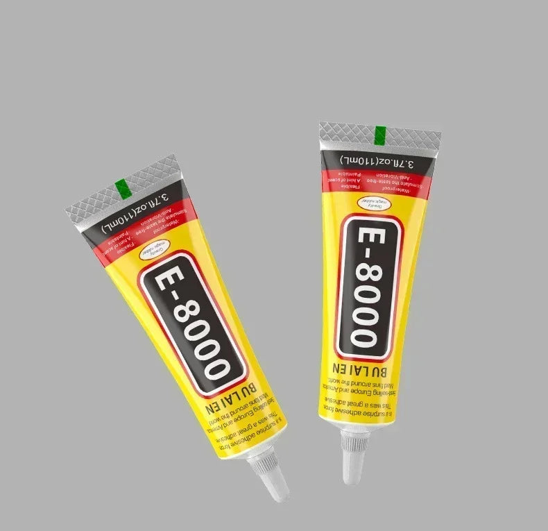E8000 Clear Contact Phone Repair Adhesive Fibre Cloth DIY Metal Wood