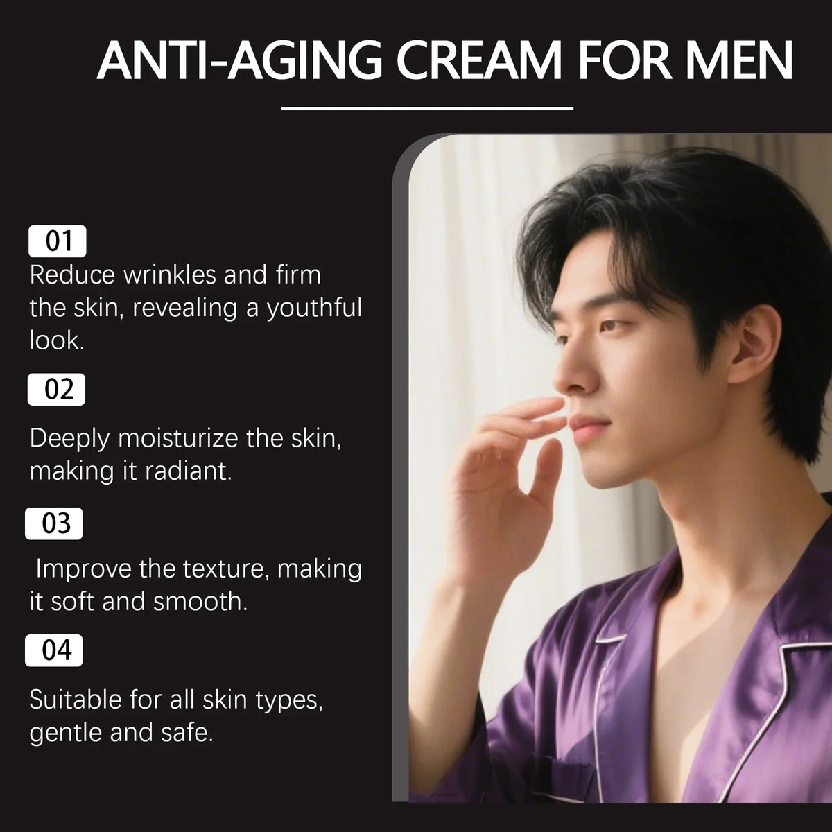 East Moon Men's Moisturizing Facial Cream – Hydrating 30g