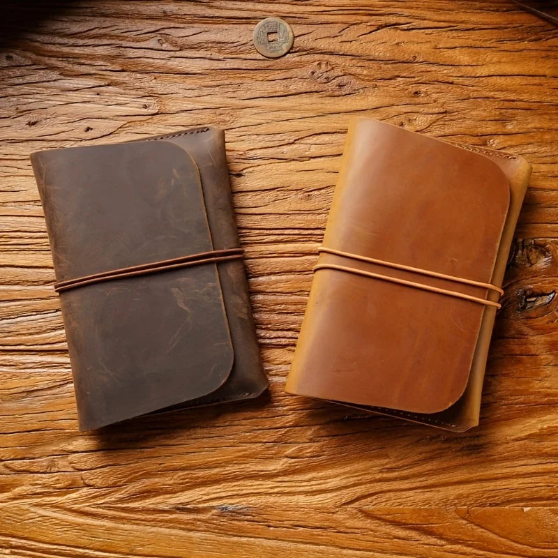 Cowhide Leather Passport Holder & Multi-Slot Card Wallet